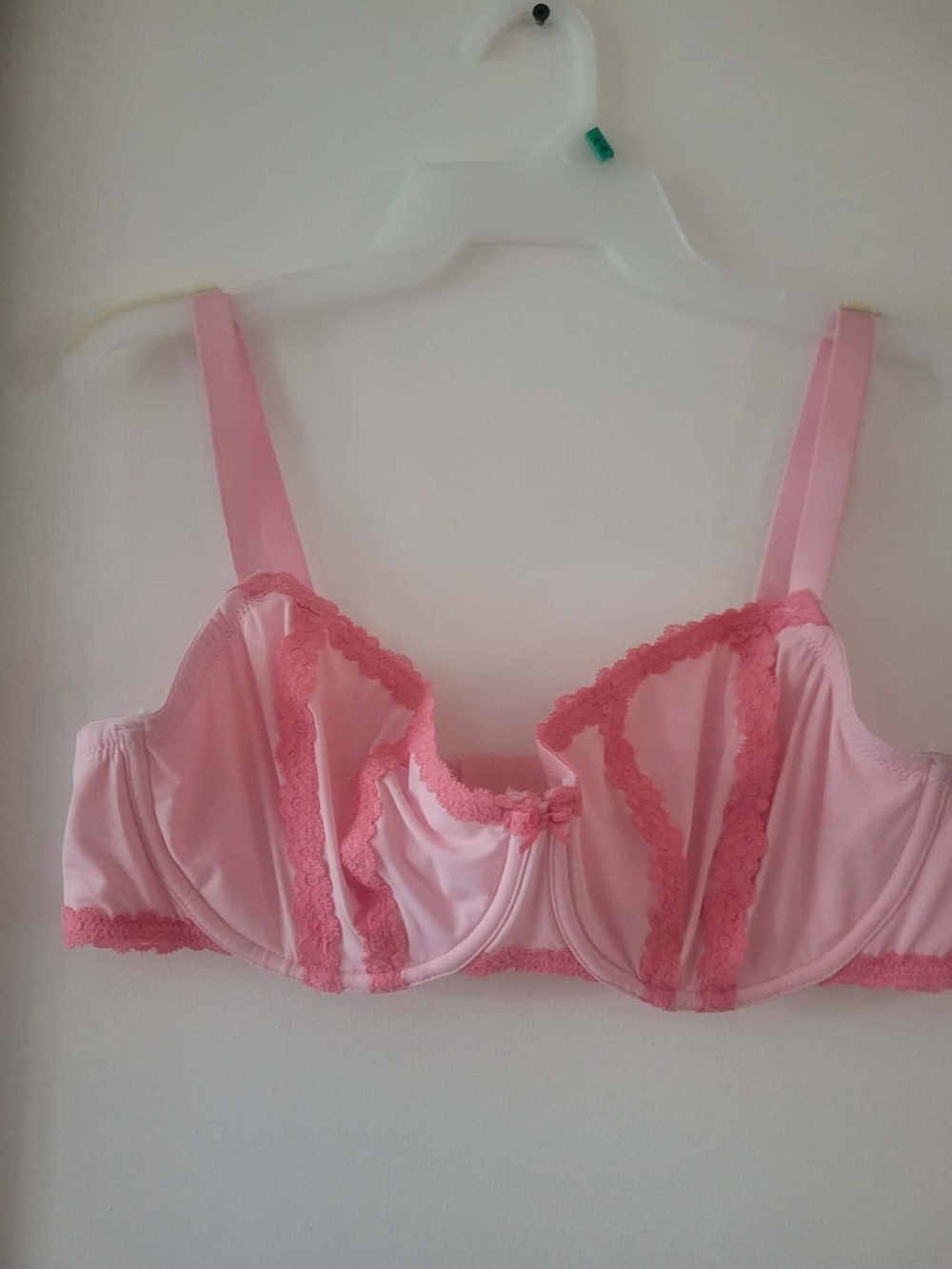 aerie Light Pink Lace Trim Underwire Bra